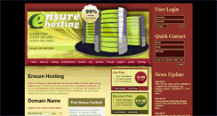 Desktop Screenshot of ensurehosting.com